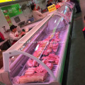 Open air deli refrigerated display case for supermarket